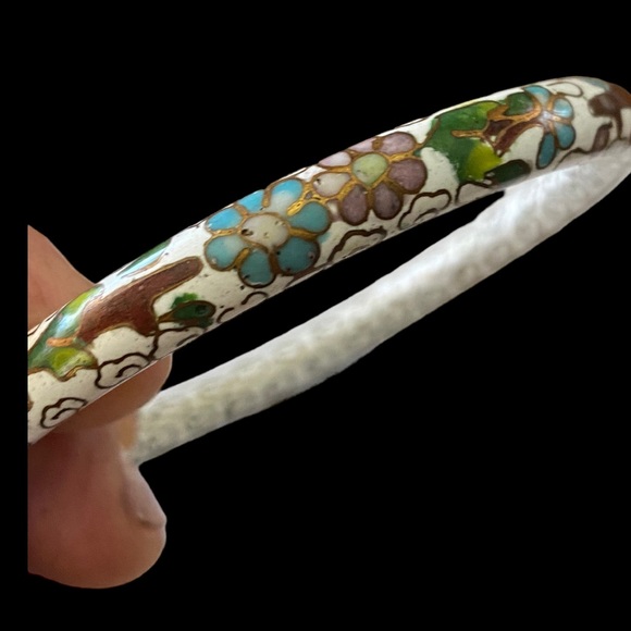 Vintage Chinese Cloisonné Enamel Bangle - Picture 5 of 7